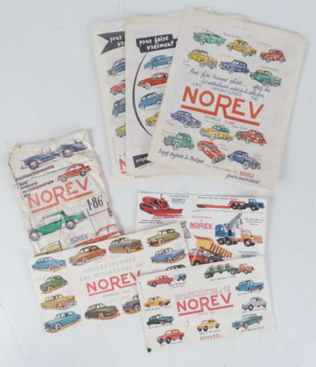 Miniature Norev 1/43 - Buvard Publicitaire - Jouet Ancien - Occasion
