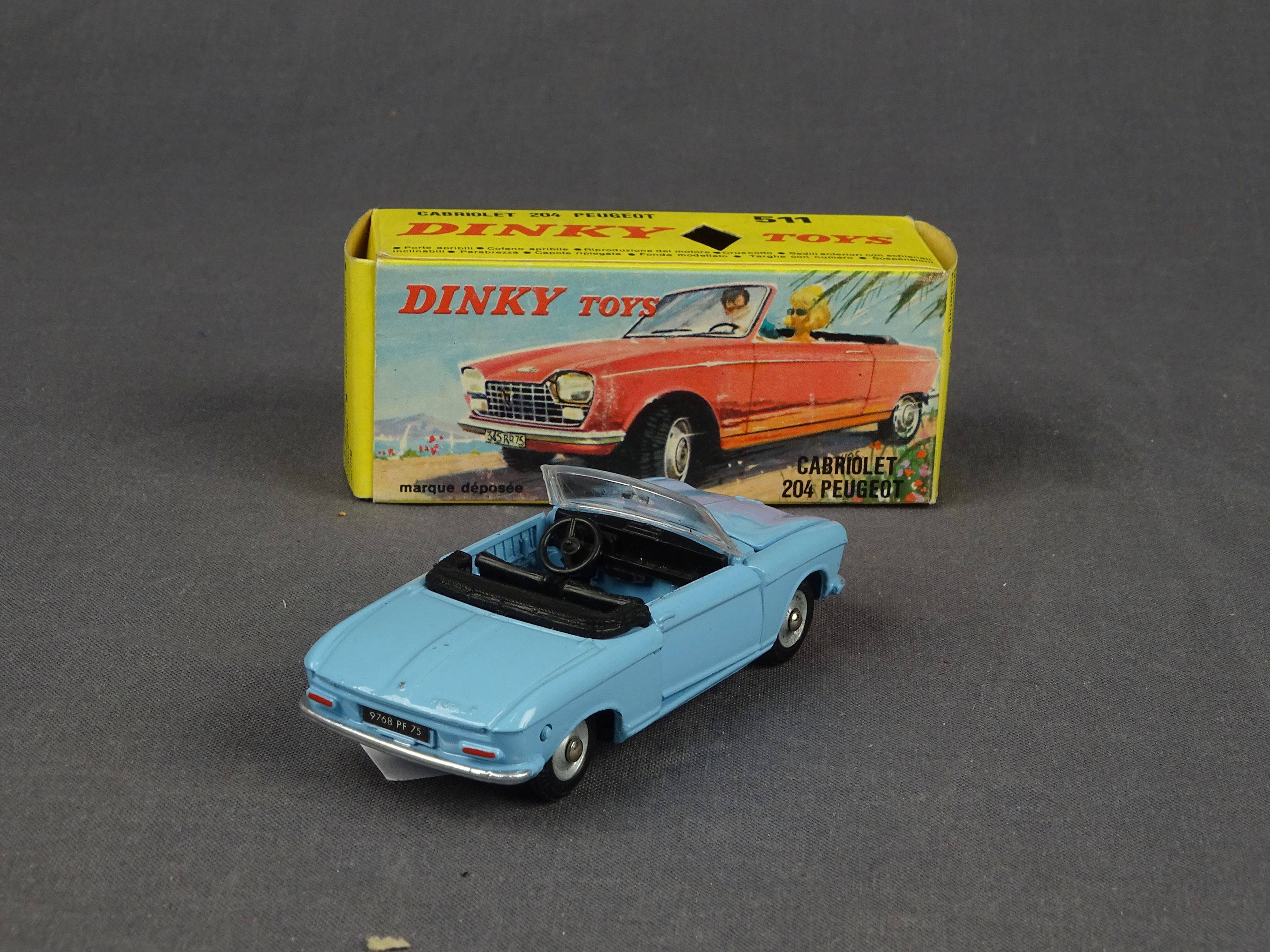 Dinky Toys boîte repro 511 peugeot 204 cabriolet 
