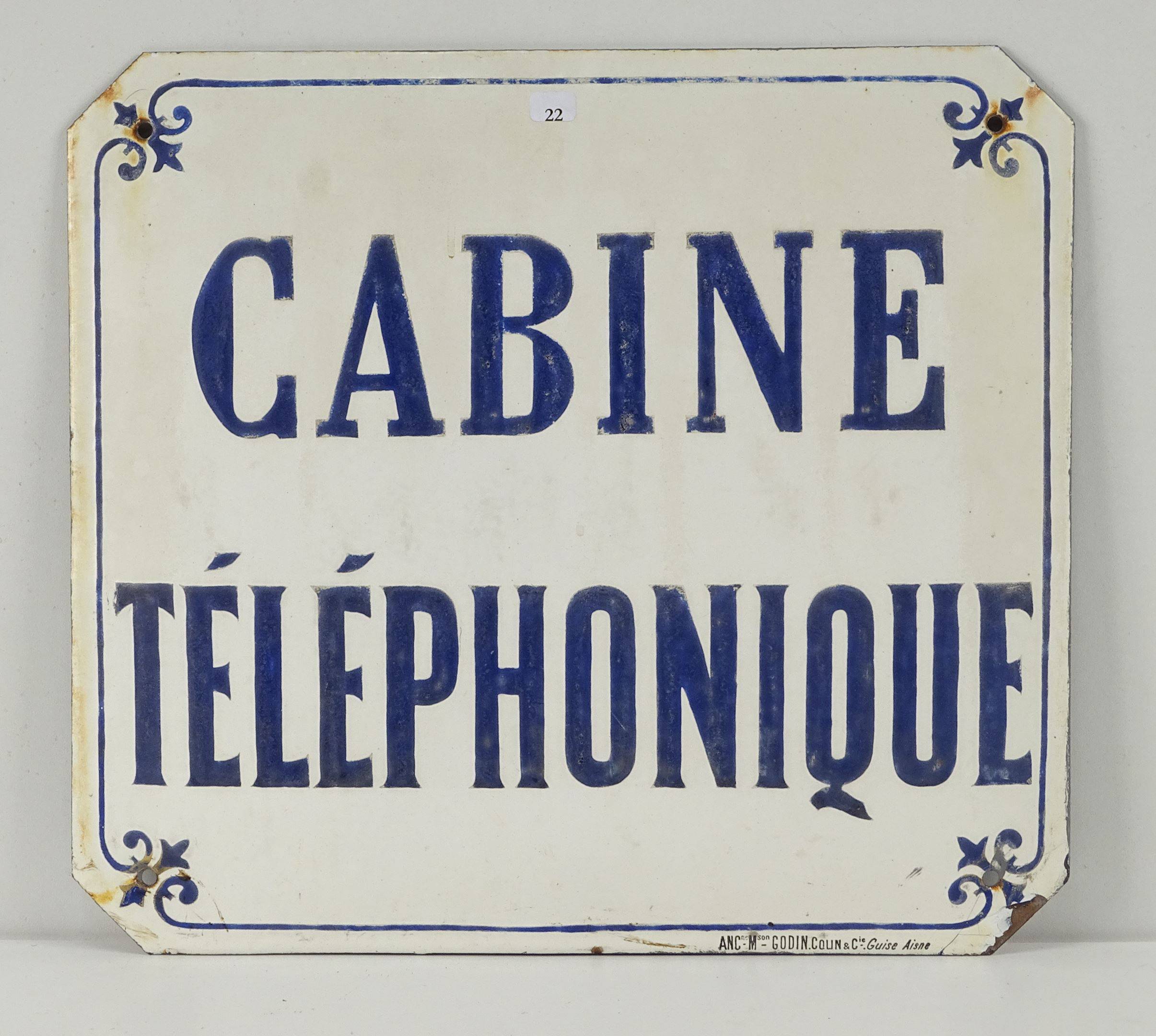 PLAQUE DE PORTE EMAILLEE " TELEPHONE "  EMAIL NEUF FABRIQUE EN FRANCE AFFAIRE! 