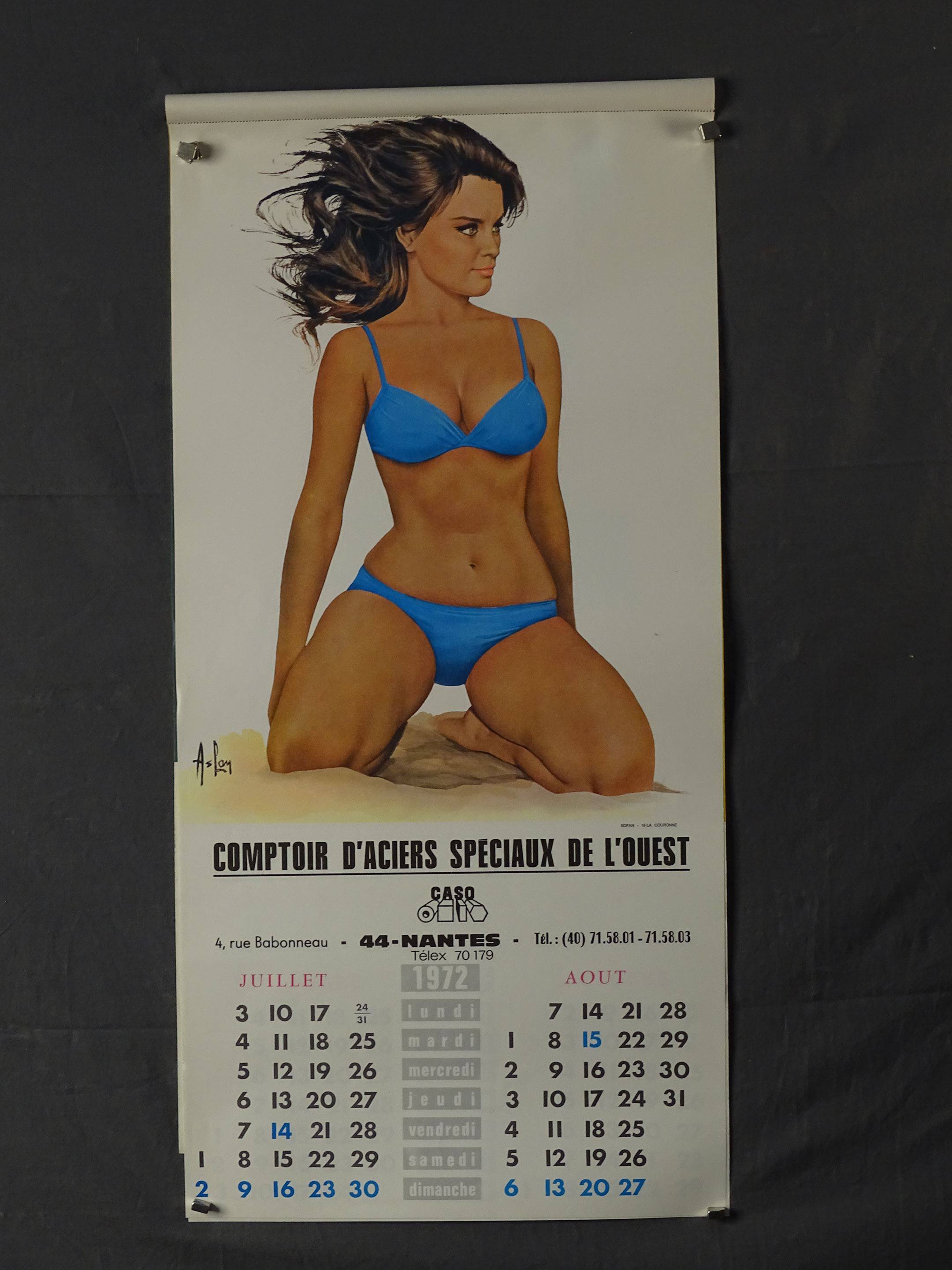 Aslan Alain Gourdon 1930 2014 Aslan Bustes Calendrier Jean