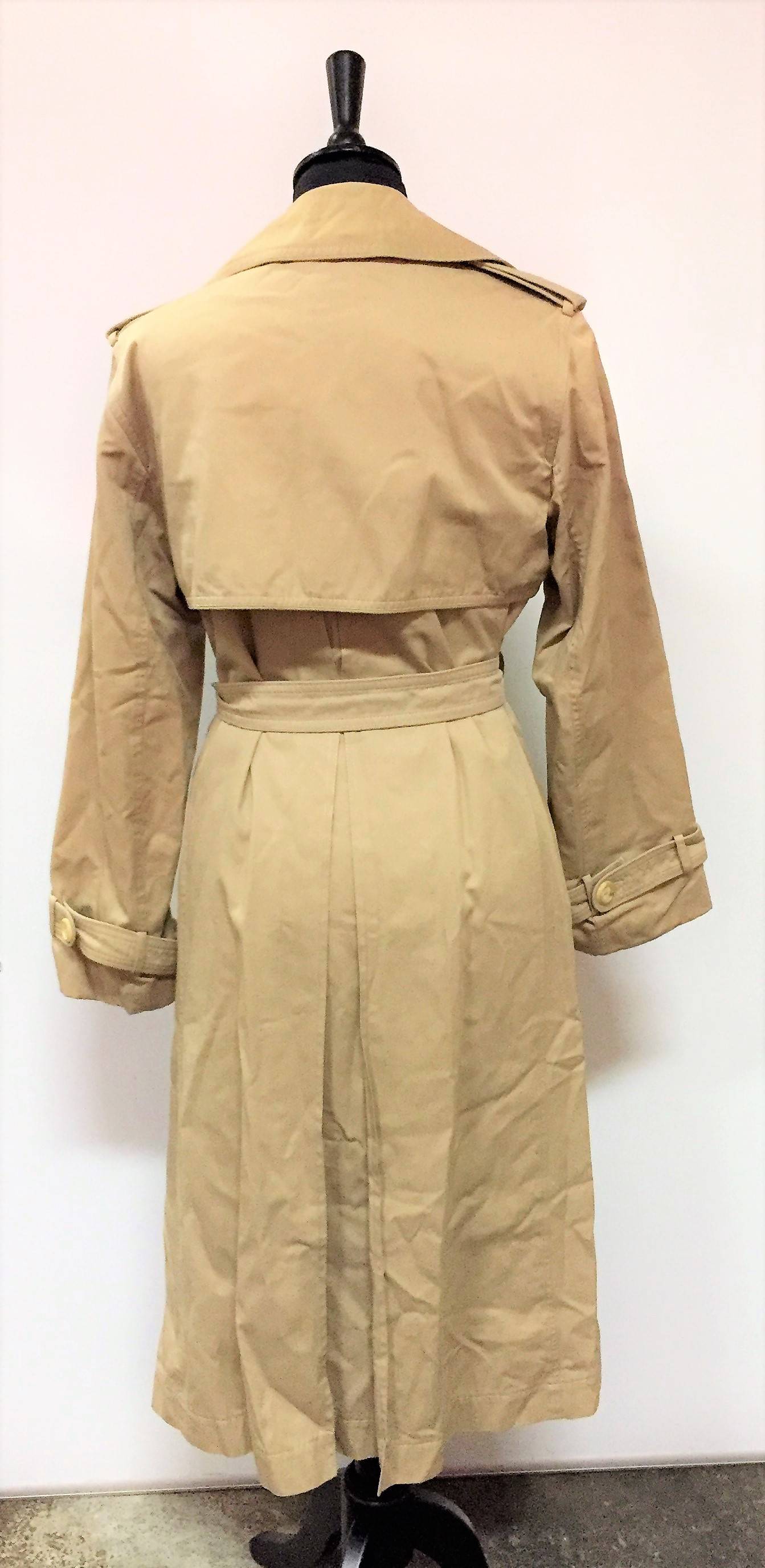 Celine Trench Coat En Toile De Coton Beige T 36 38 Vente Aux Enchères Mode Vintage