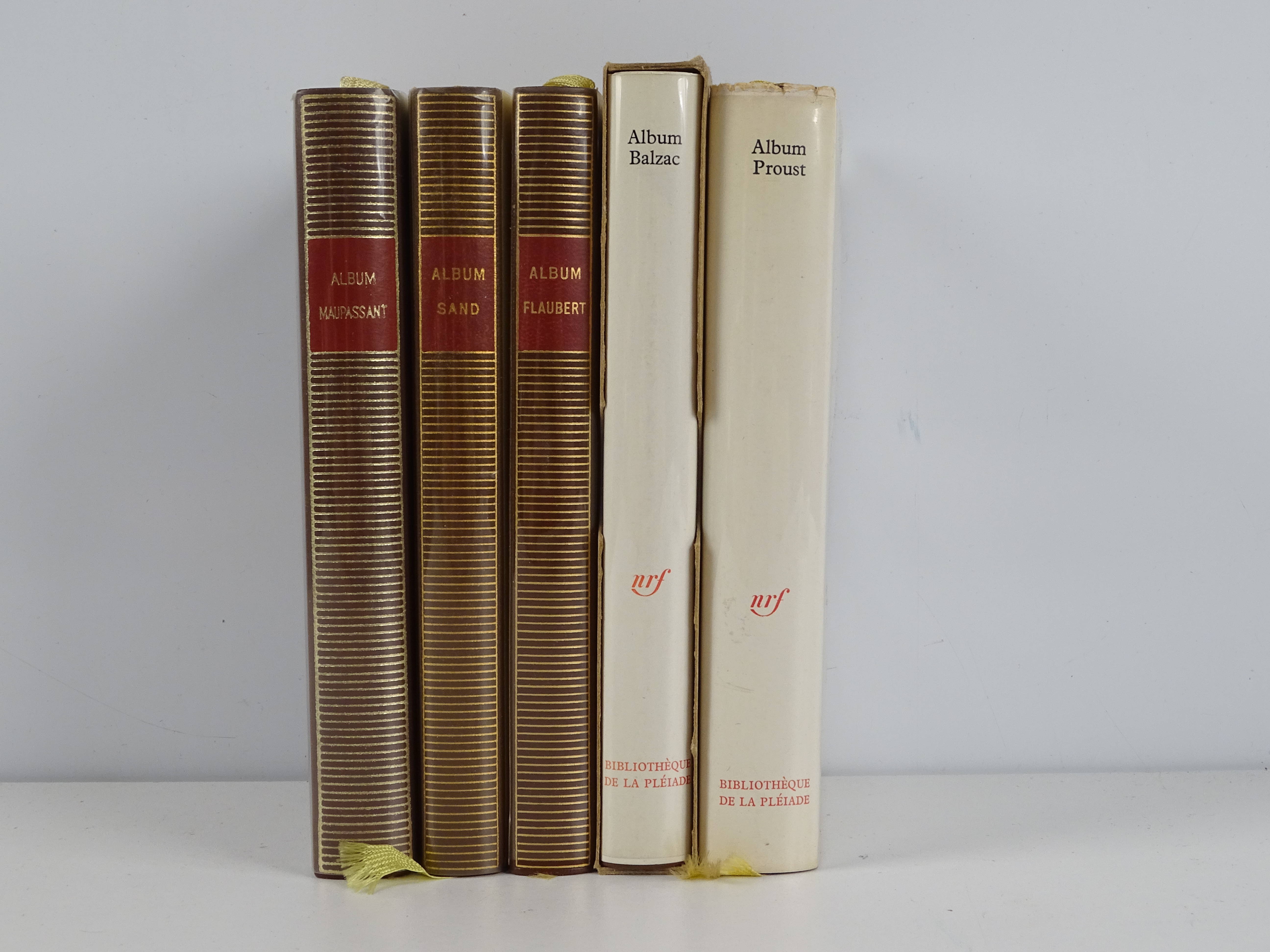 [LA PLÉIADE] - [Ensemble de 5 volumes In-12° :] Album Balzac - Album Proust...