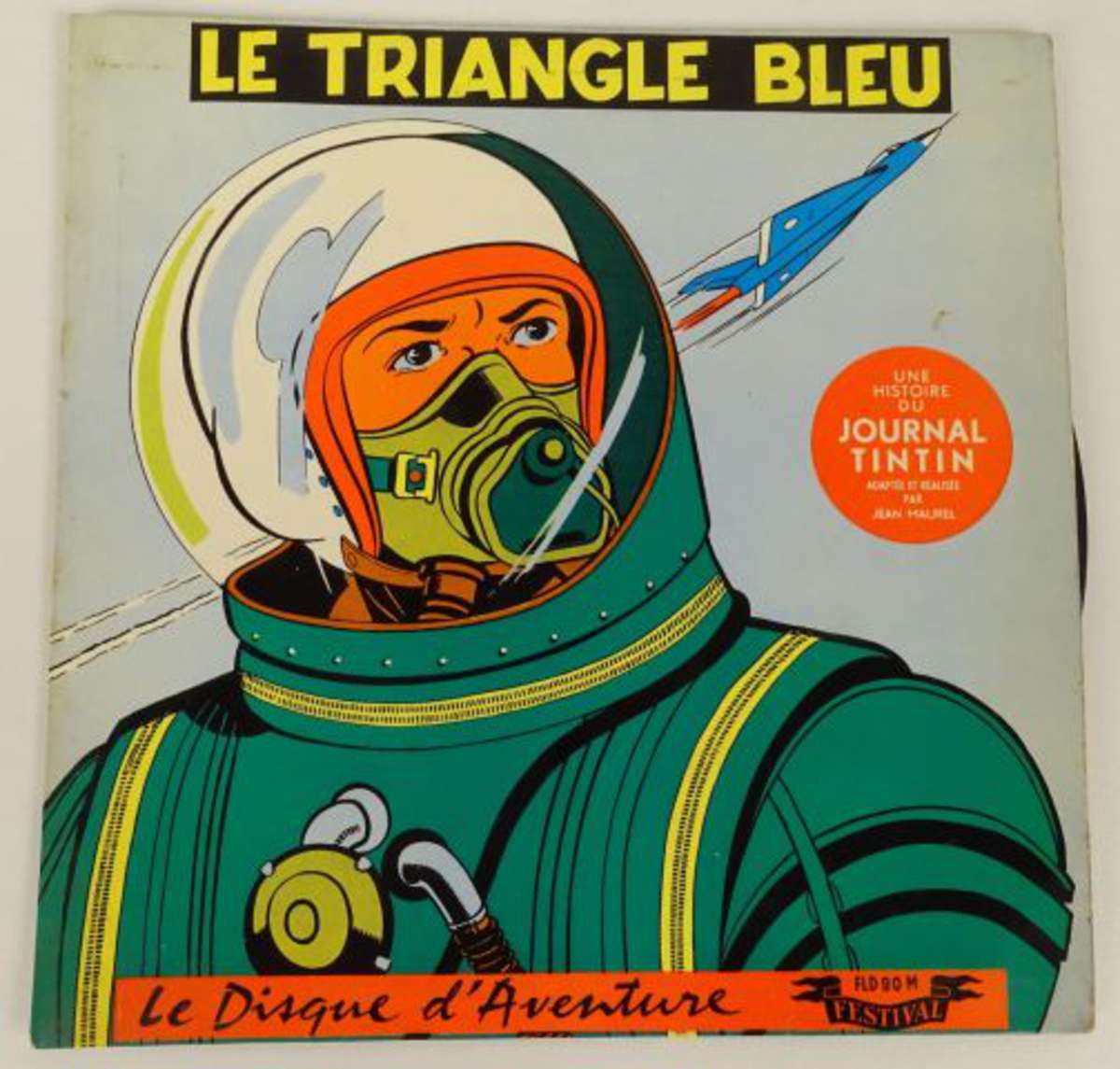 Disque Vinyle " Le Triangle Bleu Dan Cooper " Bande Dessinée un Histoire du Journal de
