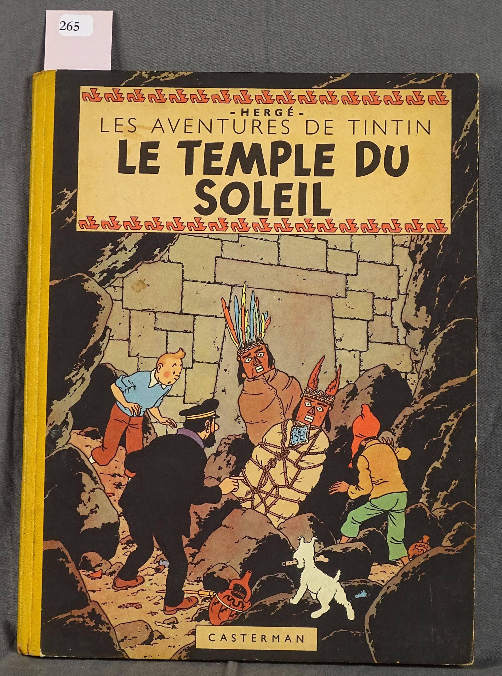 Tintin - Le Temple du soleil - Edition originale de 1949 - 4ème plat B3...