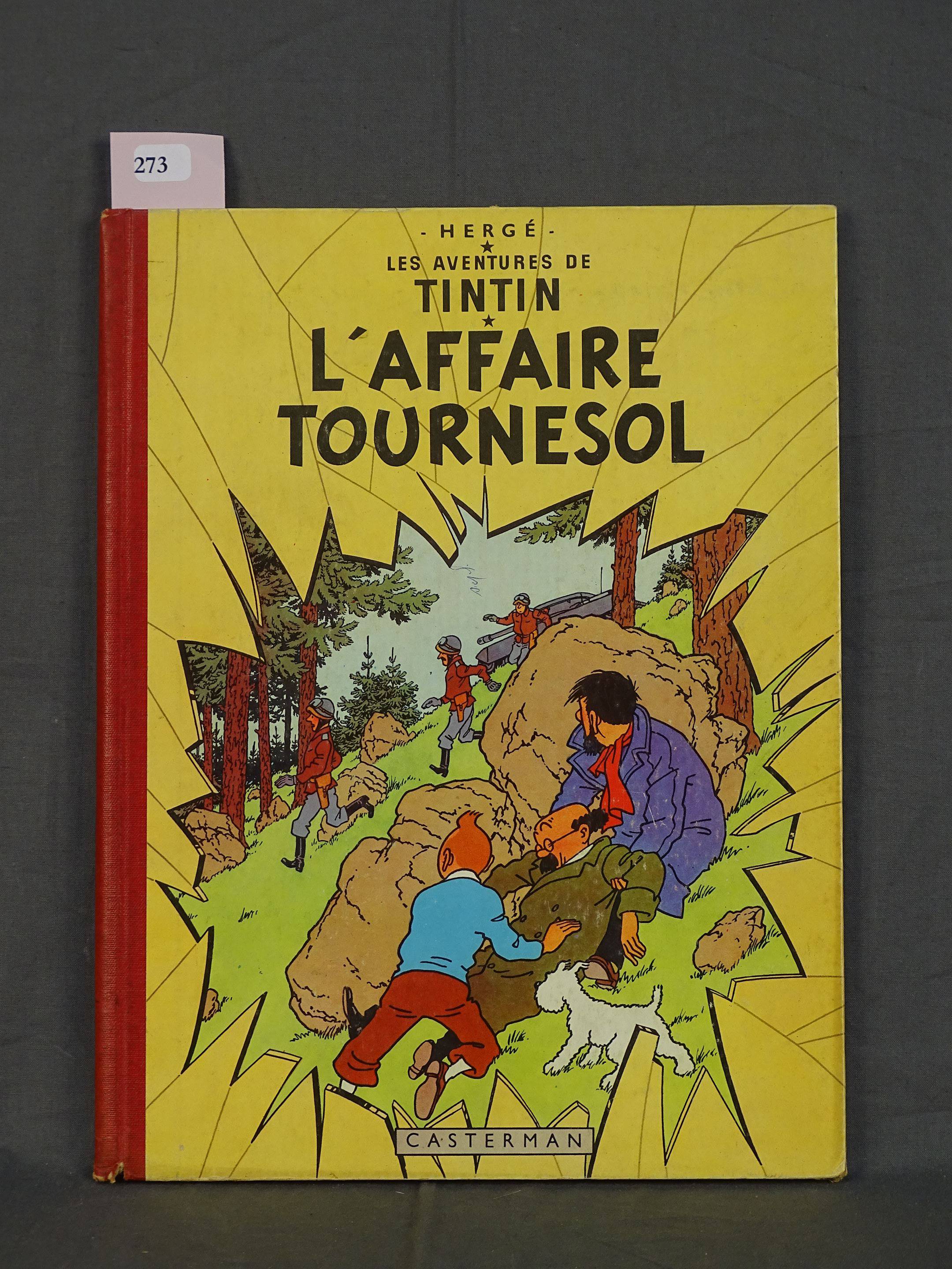 Tintin L Affaire Tourne Au Sale Tintin - L'Affaire Tournesol - Edition de 1958 - 4ème plat B23 bis