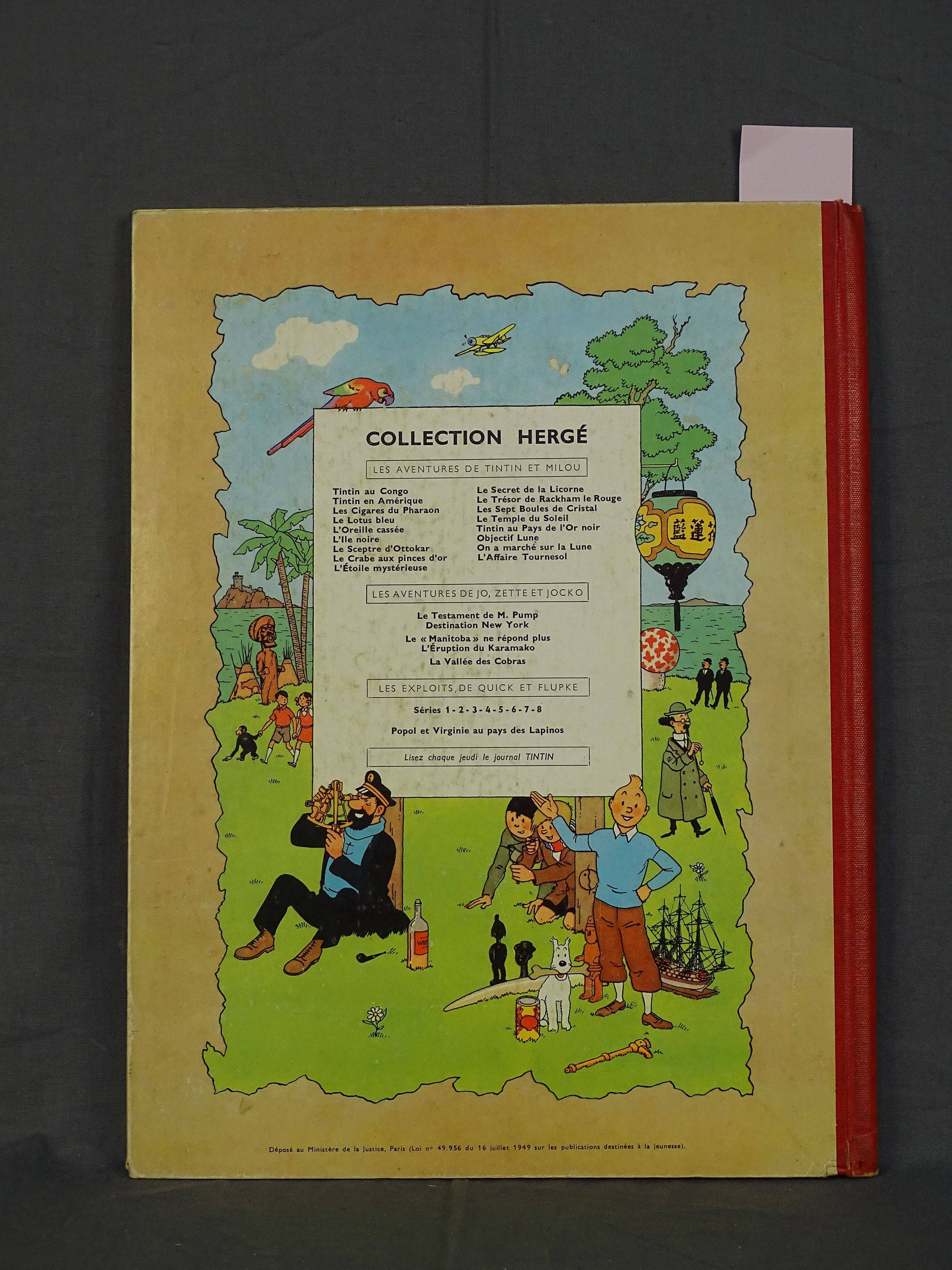 Tintin L Affaire Tourne Au Sale Tintin - L'Affaire Tournesol - Edition de 1958 - 4ème plat B23 bis