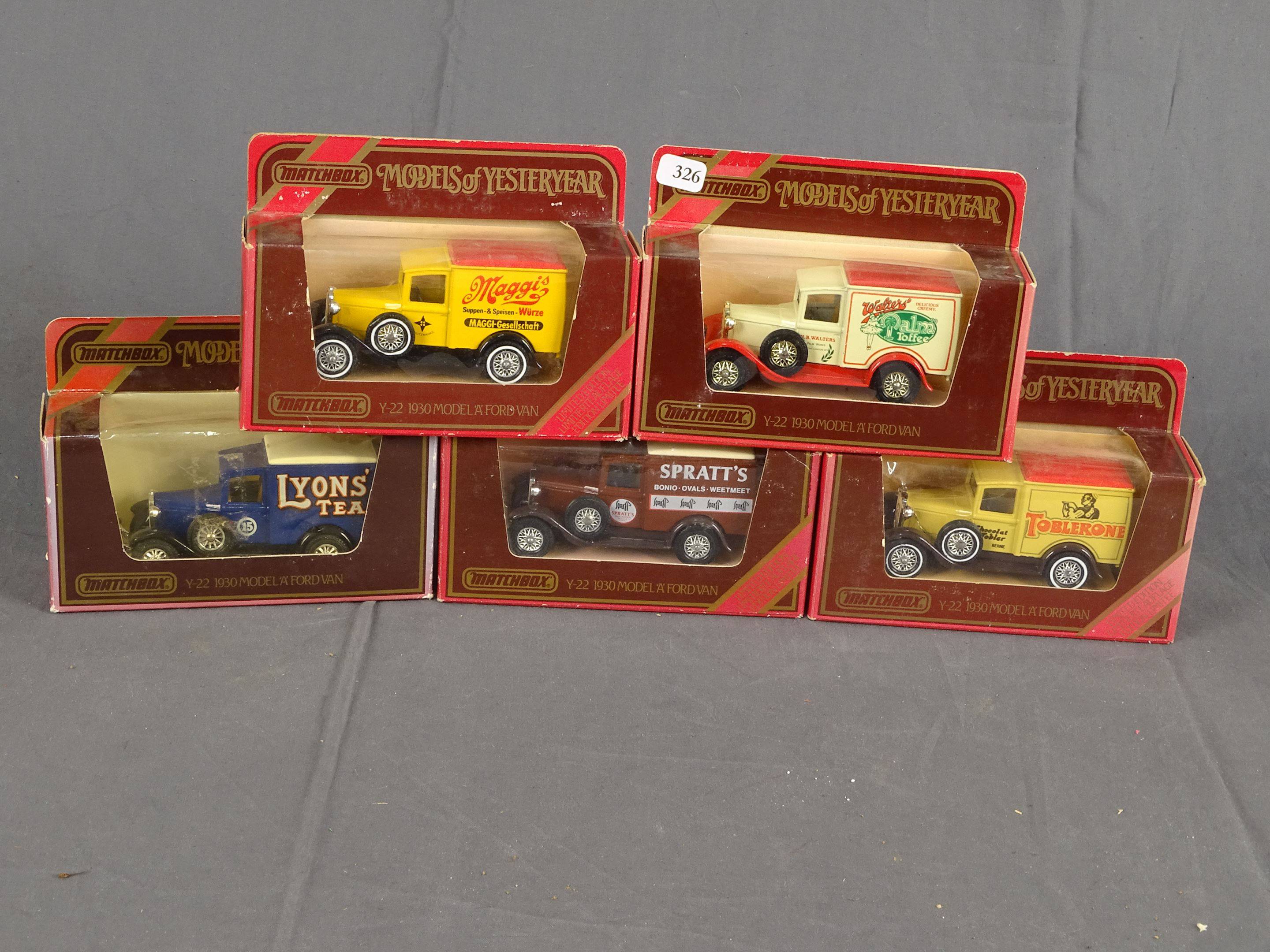 Matchbox lot de 5 voitures yesterday Vente aux encheres Jouets Trains Poupees Automates