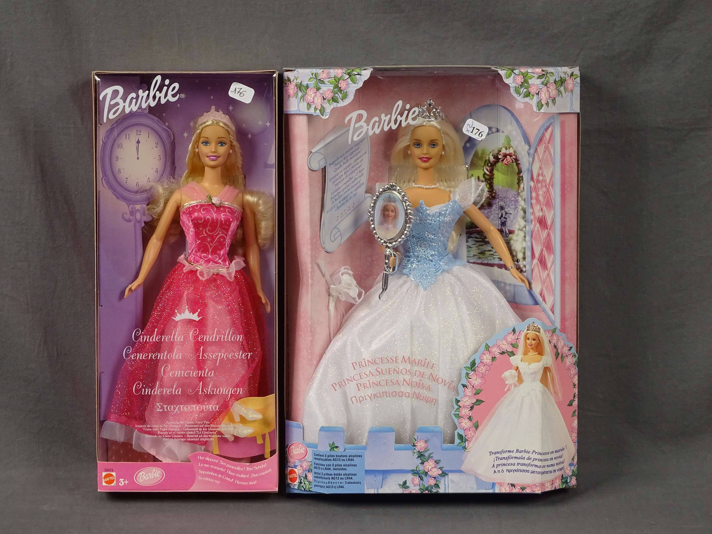 Barbie Mattel-2 Boites-Barbie Princesse Mariée et Cendrillon NB , Vente  aux enchères : Jouets - Trains - Poupées - Automates
