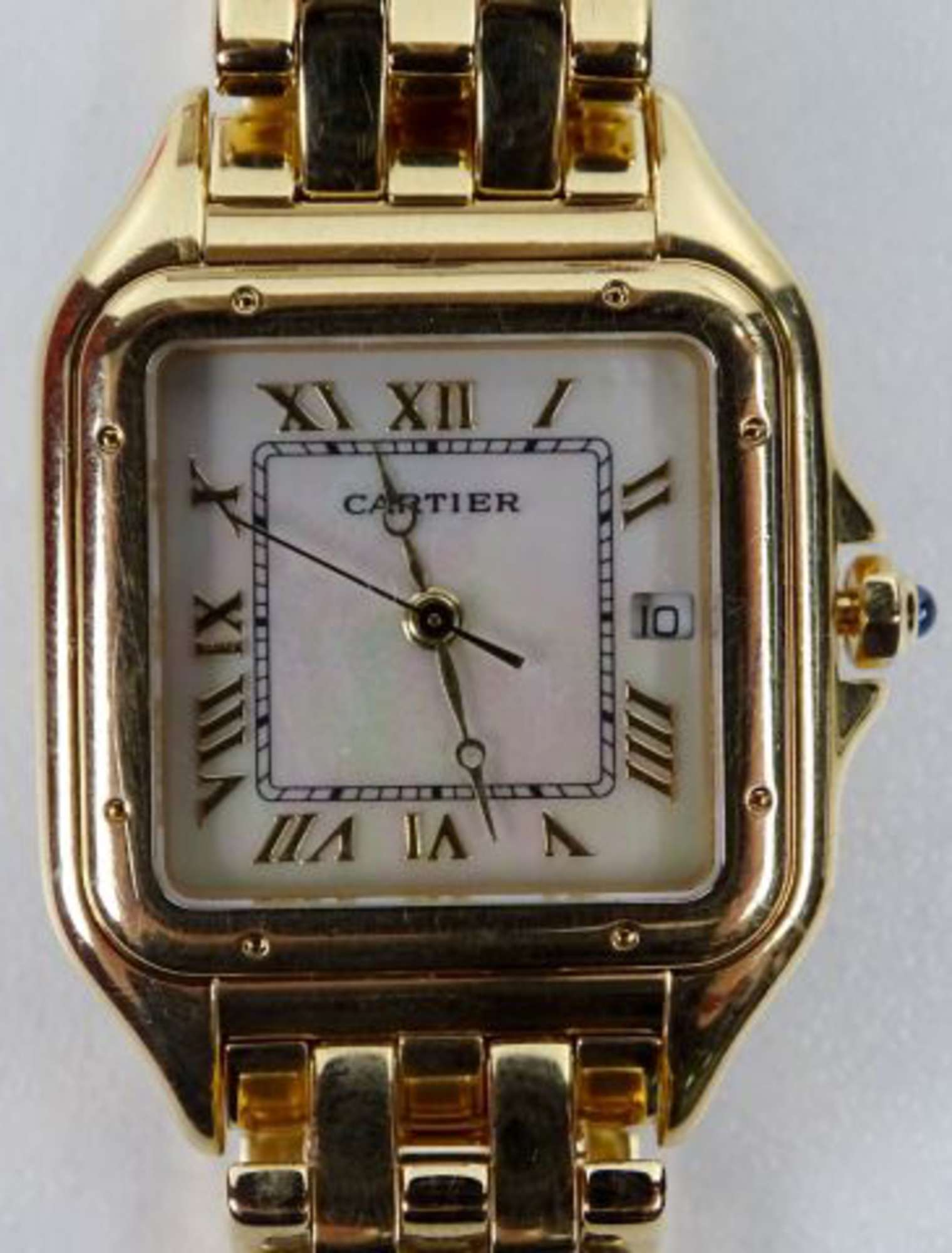 CARTIER Must de Montre bracelet de dame en or jaune 18K 750 00