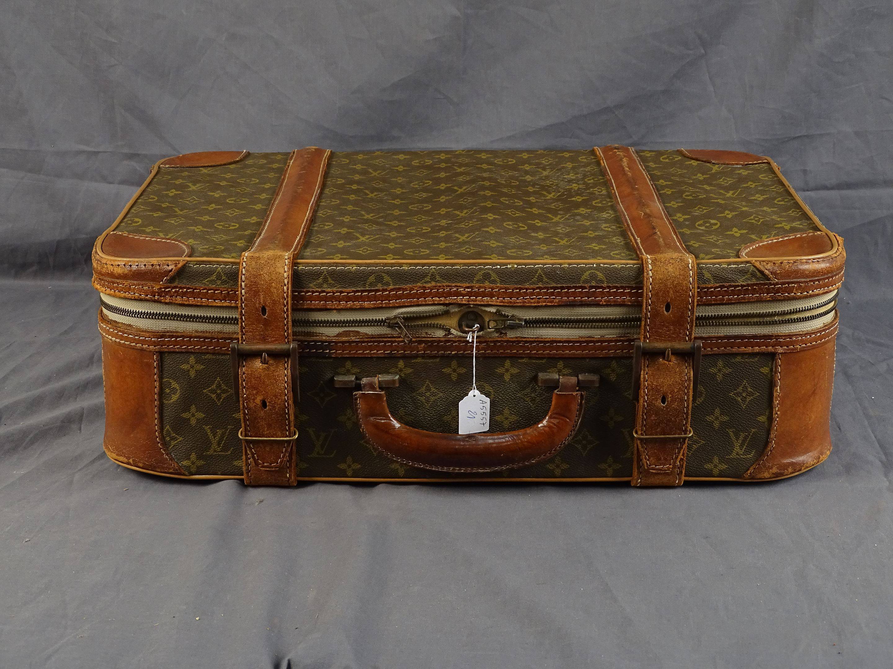 LOUIS VUITTON Femme Valise Semi Souple Monogram Canvas en Toile en Marron