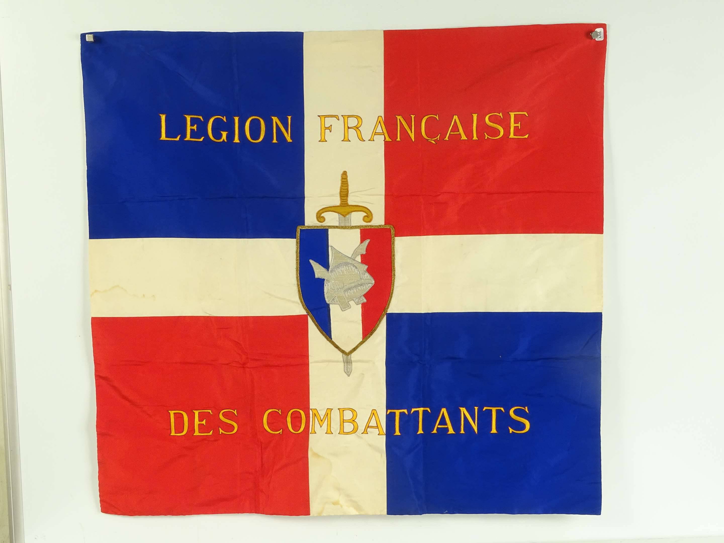 Drapeau France Légion Étrangère | 150x90 Cm | Tissu Polyester Résistant | Fourreau Inclus | Parfait Pour Décorer Maison & Jardin