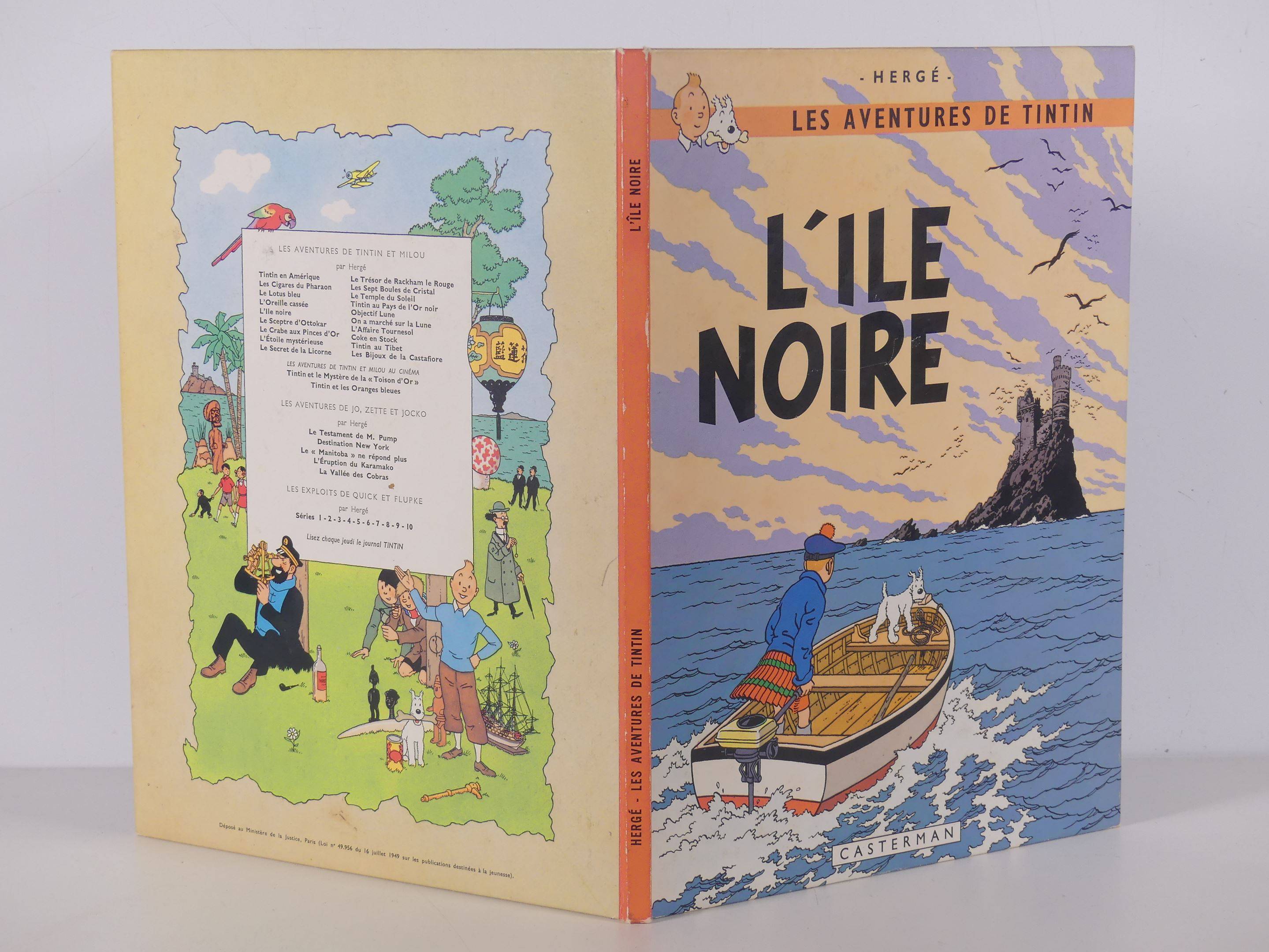 Hergé : Tintin 16 : Objectif Lune en édition originale belge à 4e