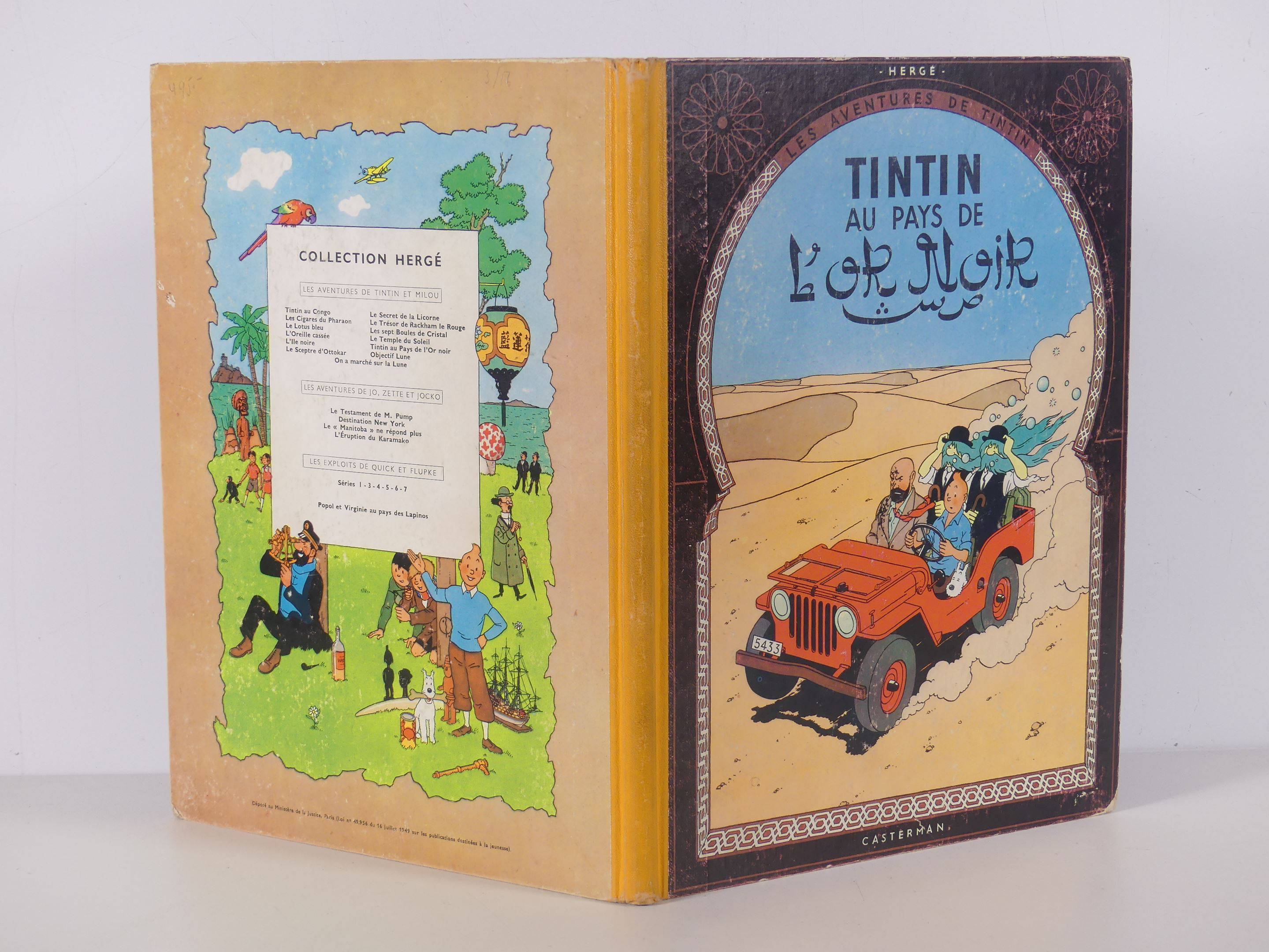 Hergé : Tintin 16 : Objectif Lune en édition originale belge à 4e