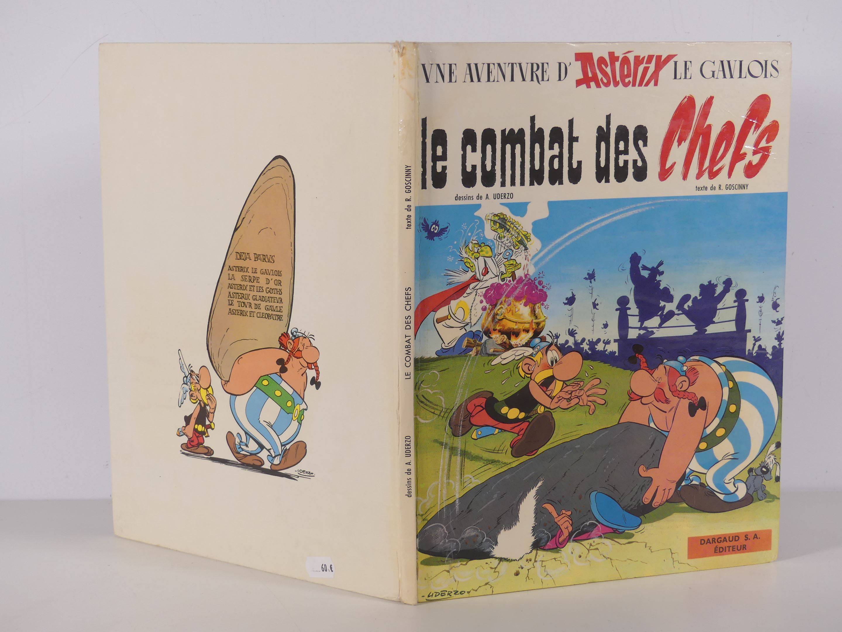 Uderzo et Goscinny : Astérix 7 ; Le Combat des chefs en édition originale...