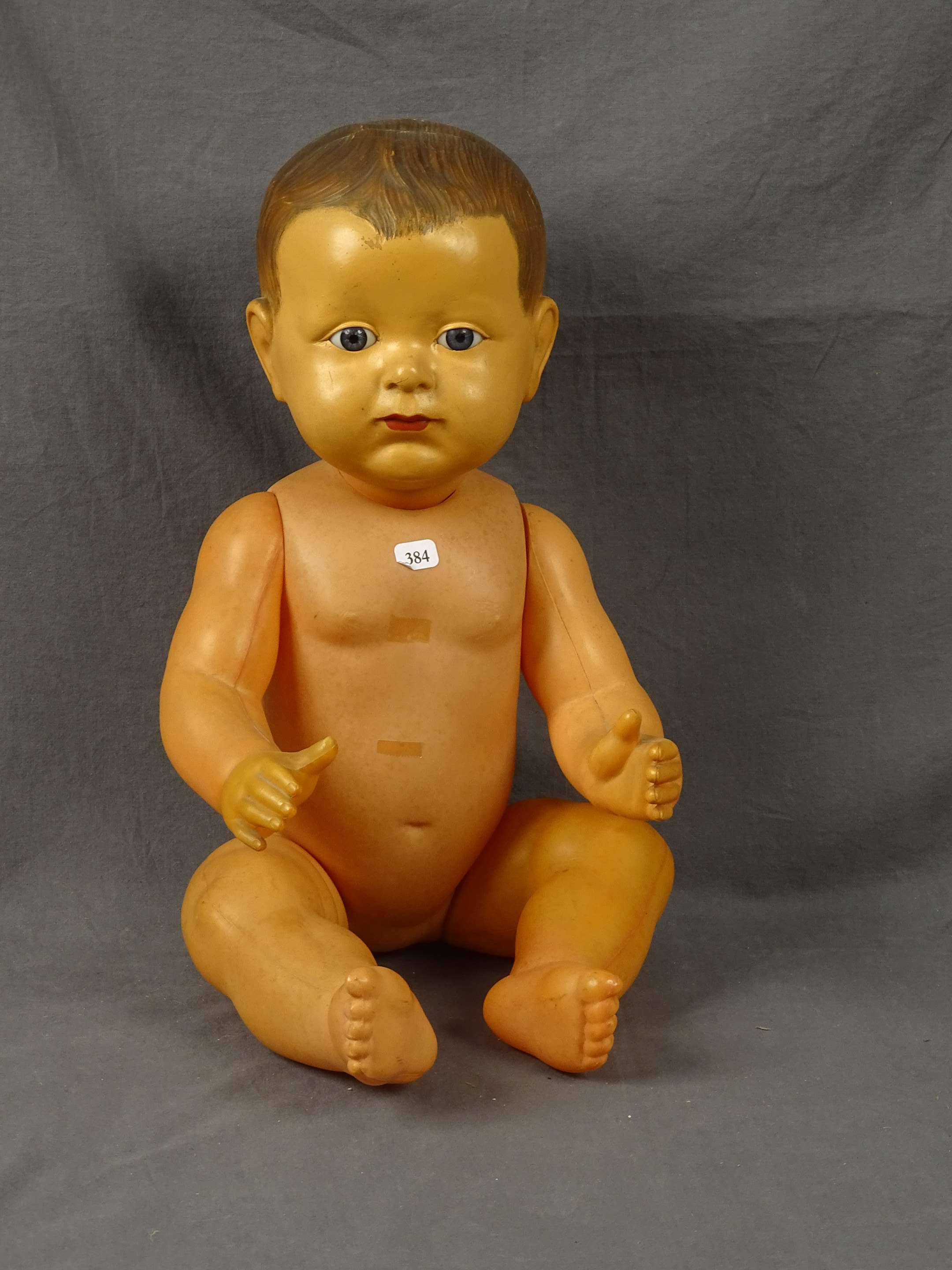 Ancien jouet poupon bébé poupée Jacky celluloïd SNF FRANCE Années