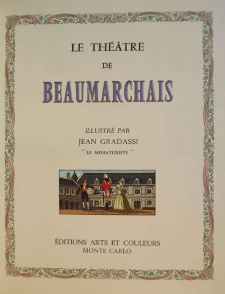 Pièces De Théâtre De Pierre-augustin Caron De Beaumarchais BEAUMARCHAIS (Pierre CARON de) Le Théâtre de Beaumarchais illustré par