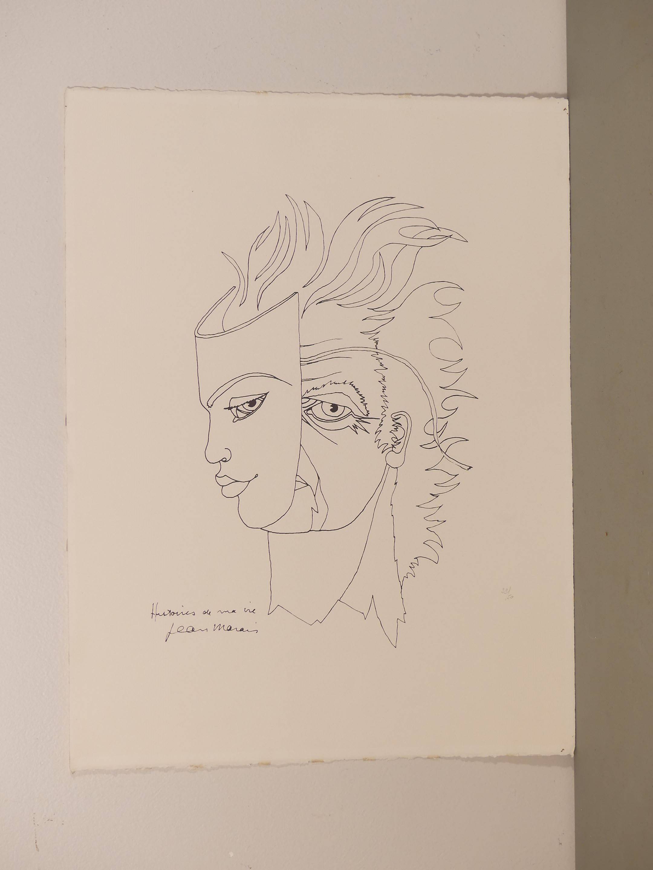 MARAIS Jean (1913-1998) - Histoires de ma vie. Lithographie, signée et  titrée en bas à gauche, justifiée, Vente aux enchères : Estampes - Affiches  - Gravure - Lithographie - Eauforte