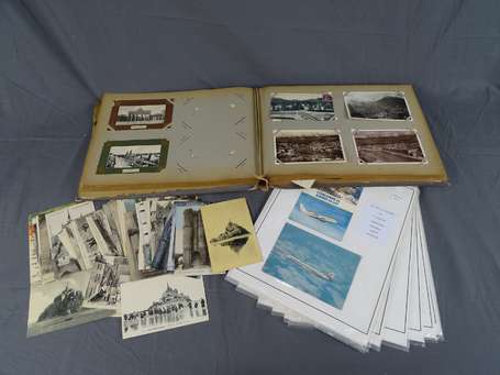 Cartes Postales - Aviation , Mont St Michel + 1 