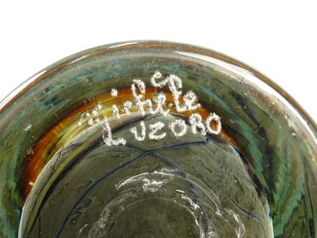 LUZORO Michèle (née en 1943), pot couvert en verre