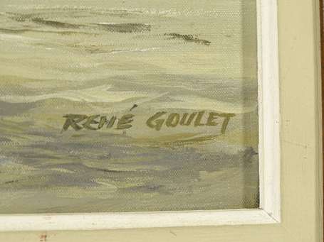 GOULET René (1921-2012) La Rade de Trentemoult 