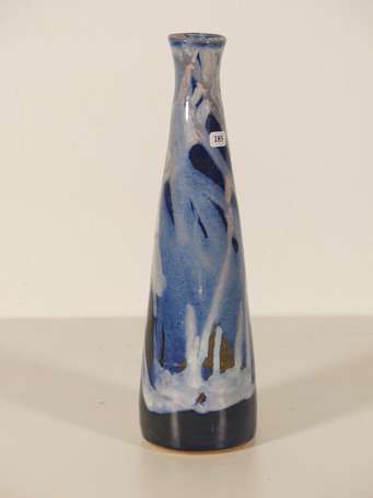 SAINT-PAIR SUR MER - Vase en céramique bleue à 