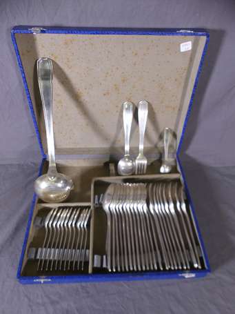 ALFENIDE - Ménagère en métal argenté, la spatule à