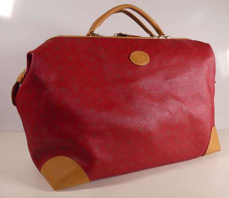 DAVID JONES - Sac de voyage en simili rouge et 