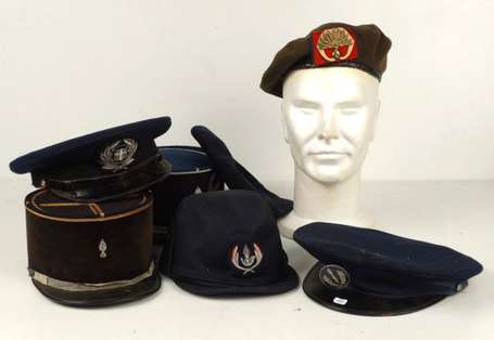 Act - lot de képi et casquettes  toute époque  