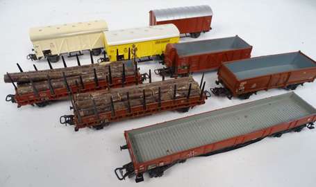 Marklin Ho , lot de 8 wagons sans boite , agrumes 