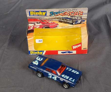 Dinky Toys gb - Plymouth  Stockcar réf. 201 en 