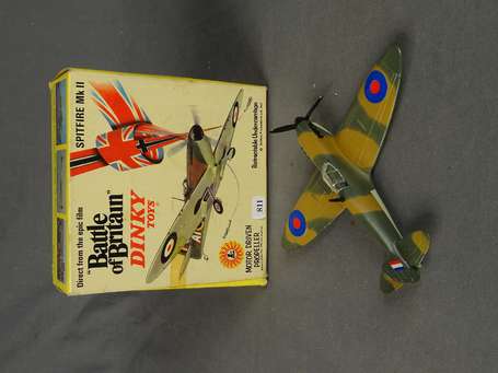 Dinky toys GB-Avion Spitfire MKII, neuf boite, ref