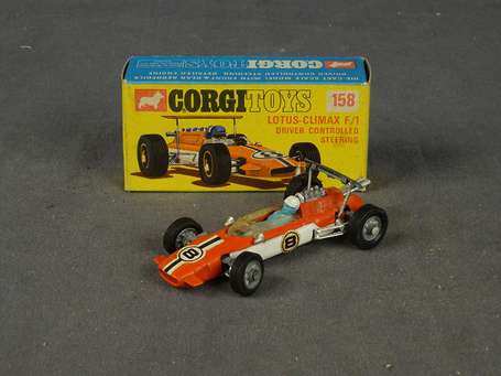 Corgi toys-Lotus climax F1, neuf boite, ref 158