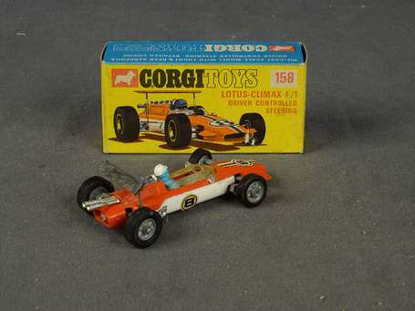 Corgi toys-Lotus climax F1, neuf boite, ref 158