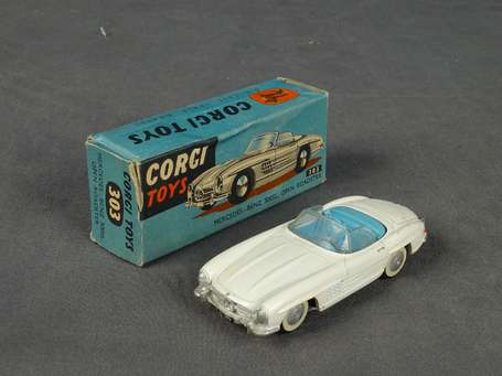 Corgi toys-Mercedes 300sl, blanche, neuf boite, 