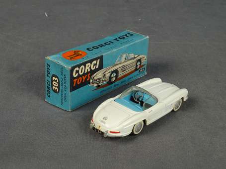 Corgi toys-Mercedes 300sl, blanche, neuf boite, 