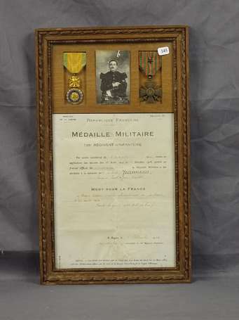 Encadrement du diplôme de la médaille militaire, 