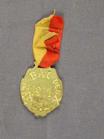 Médaille de l'école st Cyr, 33eme Bal des X 1911 
