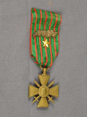 Mil - Croix de guerre 14/18, avec une étoile et 