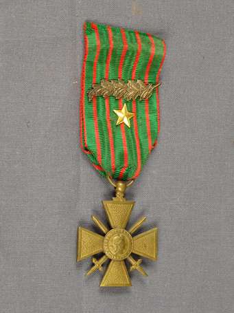 Mil - Croix de guerre 14/18, avec une étoile et 