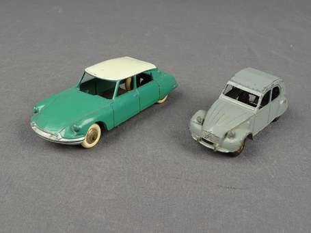 Dinky toys France - 2 véhicules - Citroen DS19/2 