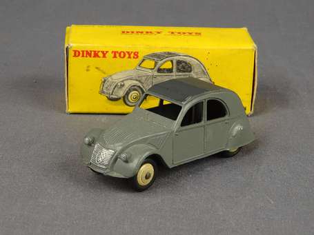 Dinky toys France- Citroen 2 ch grise 1 feu  , bel