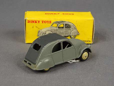 Dinky toys France- Citroen 2 ch grise 1 feu  , bel