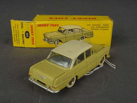 Dinky toys France- Opel rekord , couleur jaune, 