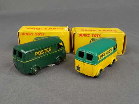 Dinky toys France- 2 Peugeot DA3 poste/mazda en 