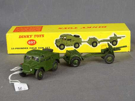 Dinky toys militaire GB-25 pounder field gun set, 