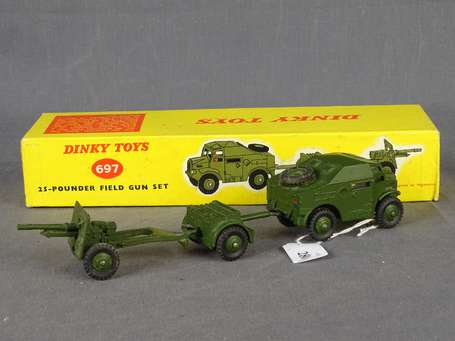 Dinky toys militaire GB-25 pounder field gun set, 