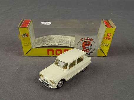 Norev - Citroen Ami 6, couleur blanche, neuf en 