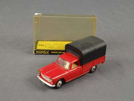 Norev - Peugeot 404 pick up, couleur rouge, neuf 