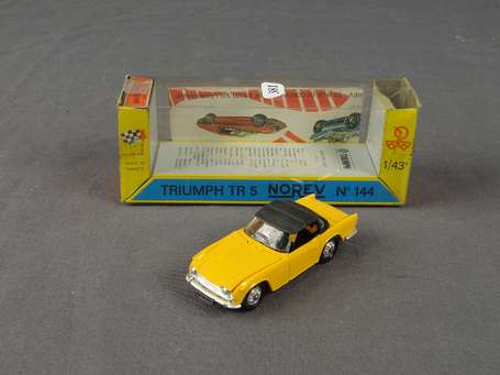 Norev - Triumph TR5, couleur jaune, neuf en boite 