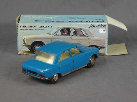Joustra - Peugeot 204, couleur bleue, jouet à 
